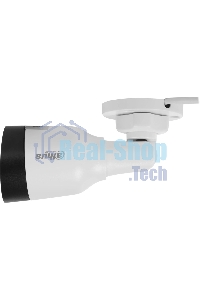 Уличная цилиндрическая IP-видеокамера Dahua DH-IPC-HFW1230S1P-0280B-S6 2Мп, 1/2.8” CMOS, объектив 2.8мм, детектор человка, ИК-подсветка до 30м, IP67, корпус: металл, пластик