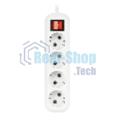 Удлинитель Smartbuy (SBE-16-4-02-ZS) 4 гнз х 2,0 м (16А/3.5 кВт, ПВС 3х1.0)