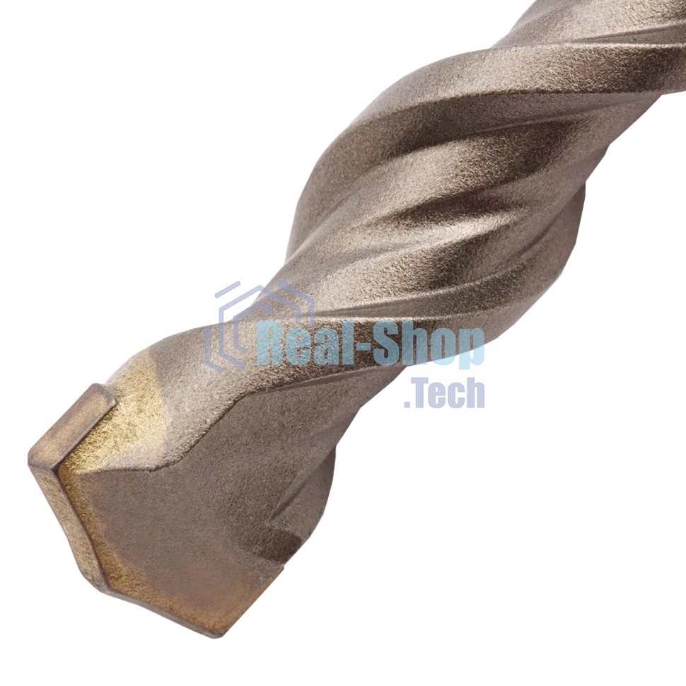 Бур по бетону Denzel двойная спираль, Cobalt W-tip, 16x210 мм, SDS PLUS