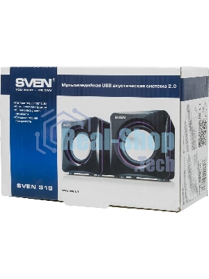 Акустическая система SVEN 315 2.0 черный 5Вт