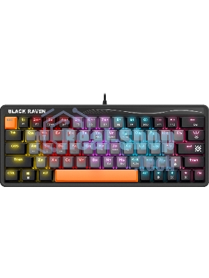 Клавиатура проводная Defender MECHANICAL BLK RAVEN GK-417 RU RGb