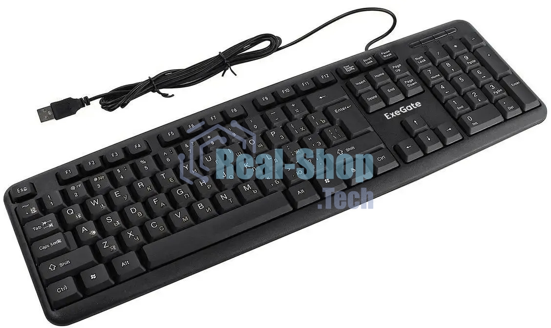 Клавиатура проводная ExeGate LY-331L5 (EX286178RUS), USB, черный