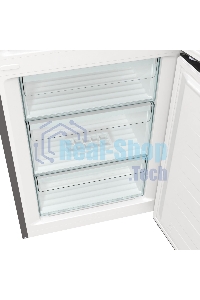 Холодильник Gorenje NRKE62XL серебристый металлик двухкамерный 203/99л морозилка снизу, No Frost