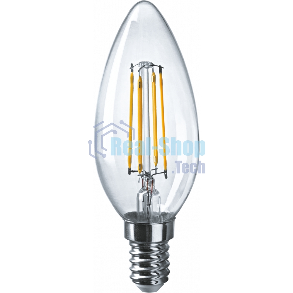 Лампа светодиодная ОНЛАЙТ 80894 OLL-F-C35-10-230-2.7K-E14