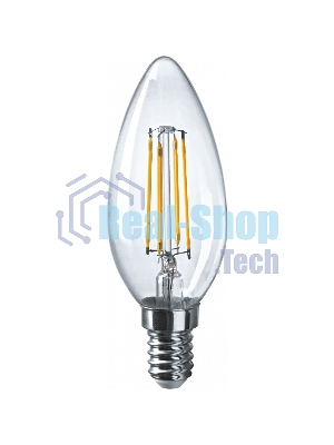 Лампа светодиодная ОНЛАЙТ 80894 OLL-F-C35-10-230-2.7K-E14