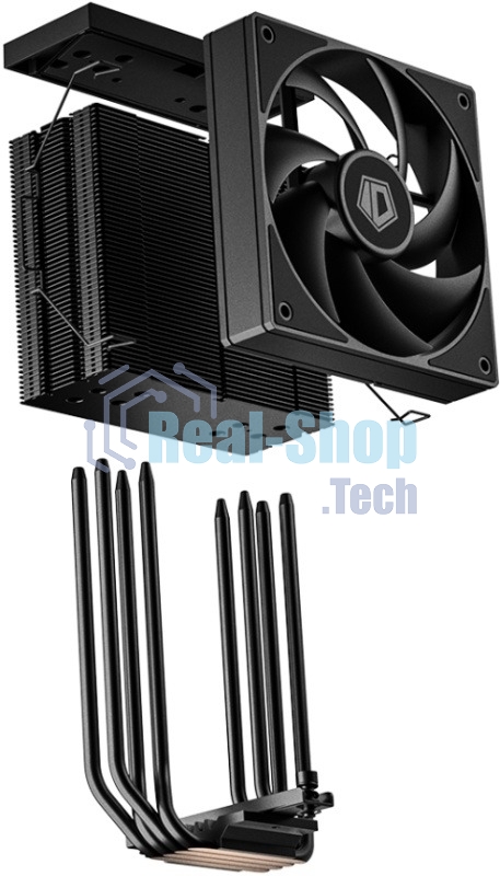 Кулер для процессора ID-COOLING FROZN A410 TD LGA1851/1700/1200/115X/AM5/AM4 (10шт/кор, TDP 220W, PWM, 4 тепл.трубки прямого контакта, FAN 120мм, черный) RET
