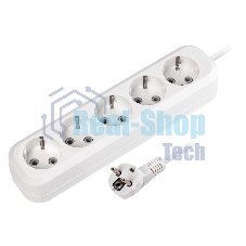 Удлинитель Smartbuy, 5 гнезд 10 метров 16А/3,5 кВт с заземлением ПВС 3х1,0 (SBE-16-5-10-Z)