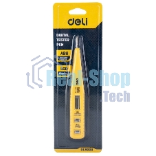 Индикаторная отвертка-тестер напряжения цифровая Deli DL8003 (12-250 В)