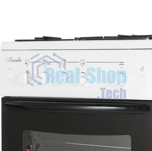 Плита газовая Лысьва ГП 400 МС СТ-2у белый, конфорок 4 газовых, духовка 57 л, 50 см x 84 см x 60 см