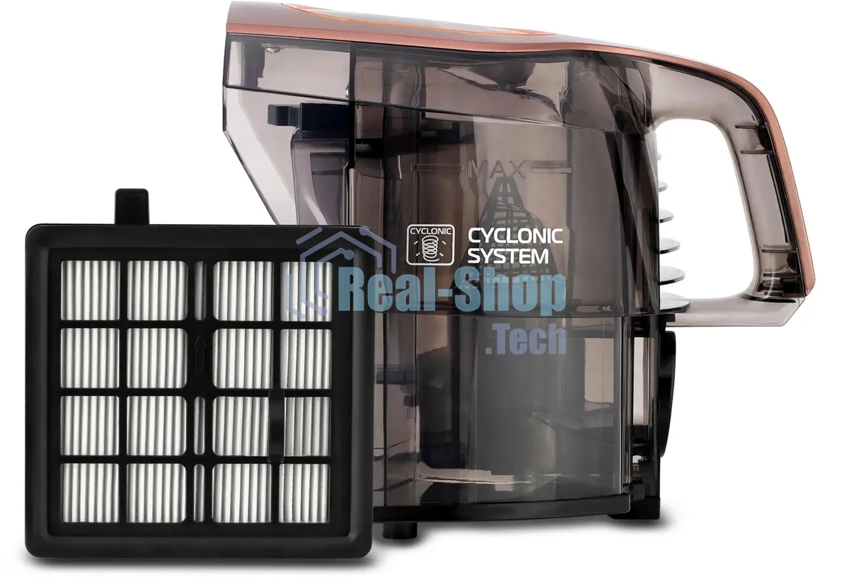 Пылесос Vitek VT-8117(BK) коричневый/черный, 450/2200 Вт, уборка сухая, пылесборник циклонный фильтр, 2,5 л