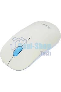 Мышь беспроводная Acer OMR205 белый/голубой, 1200 dpi, радиоканал, USB, кнопки - 3