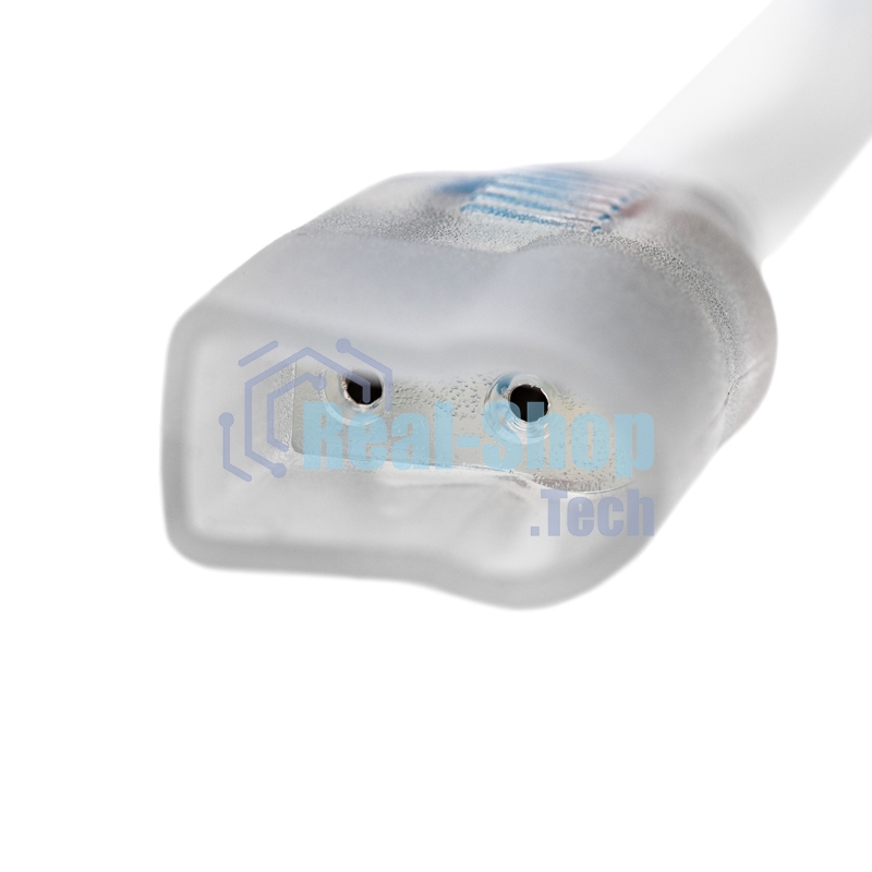 Установочный набор для одностороннего Гибкого неона Neon-night 8х16 мм (шнур питания каучук с диодным мостом и вилкой, заглушка, переходная муфта, игла) 1,5м