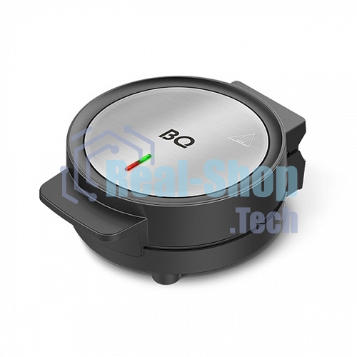 Вафельница BQ ST1009 черный/стальной, WAFFLE. 1000 Вт, приготовление 4 вафель одновременно, антипригарное покрытие панелей Non-Stick PRO, равномерный нагрев, теплоизолированная ручка, противоскользящие ножки, 2 индикатора работы: нагрева и питания, диапаз