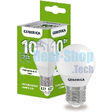 Лампа cветодиодная LED G45 IEK LL-G45-10-230-40-E27-G шар 10Вт 230В 4000К E27 GENERICA