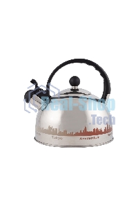 Чайник из нерж. стали Mallony MAL-CITY-01 с рисунком, меняющим (2,8 литра, со свистком, капсульное дно)