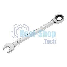 Ключ комбинированный Denzel, с трещеткой, 22 мм