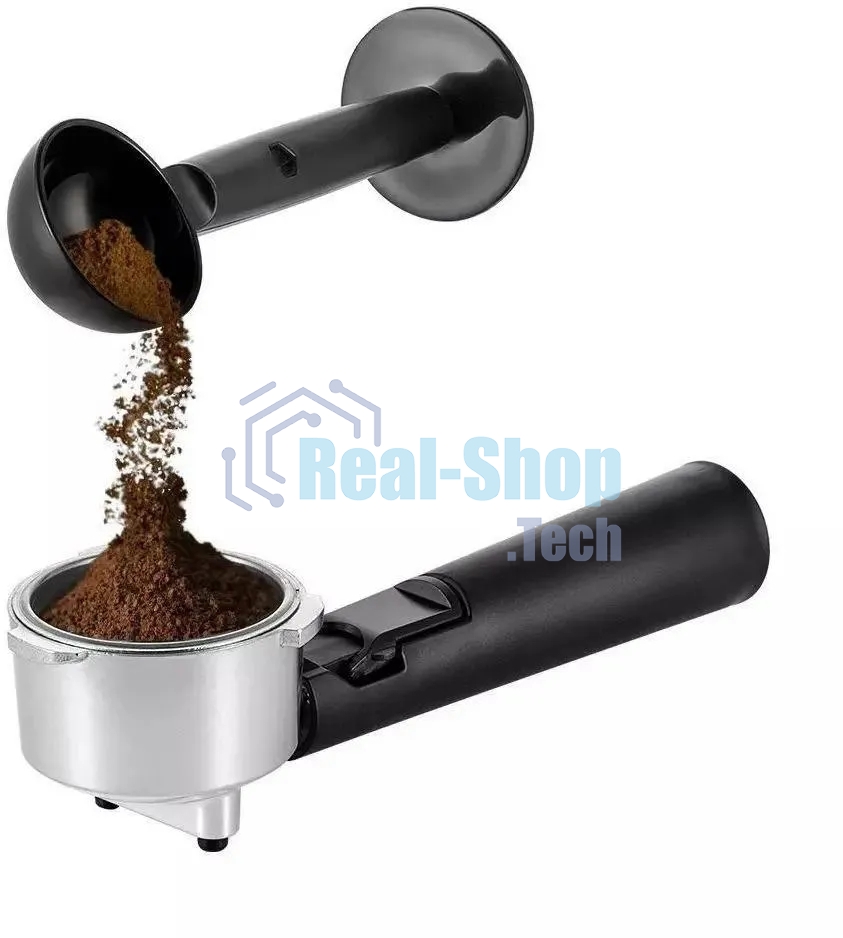 Кофеварка рожковая Kitfort КТ-7219 белый, исп. кофе - молотый, 1.2 л, 1100 Вт, 15 бар