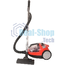 Пылесос Hyundai HYV-C3075 красный, 380/2000 Вт, уборка сухая, пылесборник контейнер 1.5 л