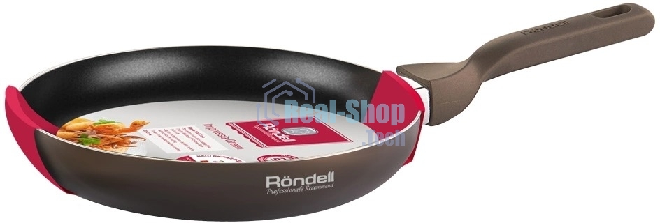 Сковорода Rondell Impressia RDA-1150 круглая 28 см, покрытие: Xylan Plus ручка несъемная (без крышки) зеленый