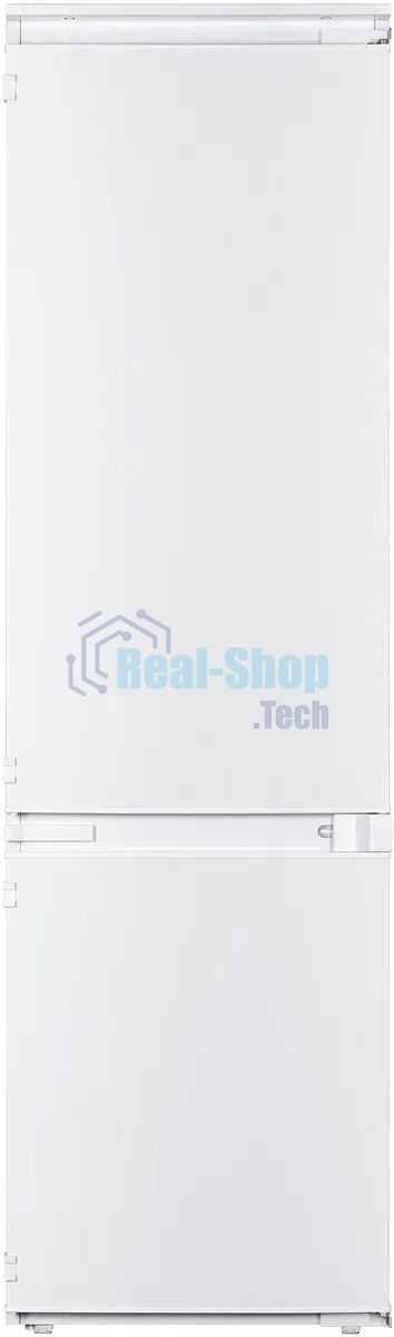 Встраиваемый холодильник Zigmund & Shtain BR 18 X белый двухкамерный 195/75 л морозилка снизу, размораживание ручное