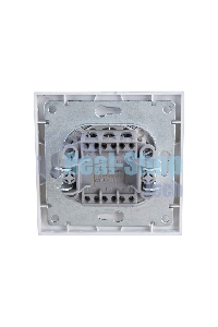 Выключатель 2-кл. СП Бриллиант 10А IP20 с подсветкой серебр. Universal 7949667