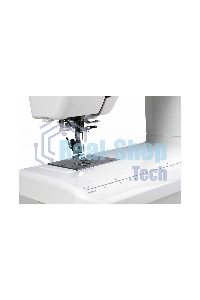 Швейная машина Janome 415 15 операций, вертикальный качающийся челнок, полуавтоматическое выполнение петли, автоматический нитевдеватель, регулировка длины стежка до 4 мм, ширины зигзага до 5 мм, регулятор натяжения верхней нити, рычаг обратного хода, лег