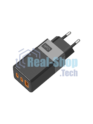 Сетевое зарядное устройство Rexant USB-A и 2 USB-C, 65Вт