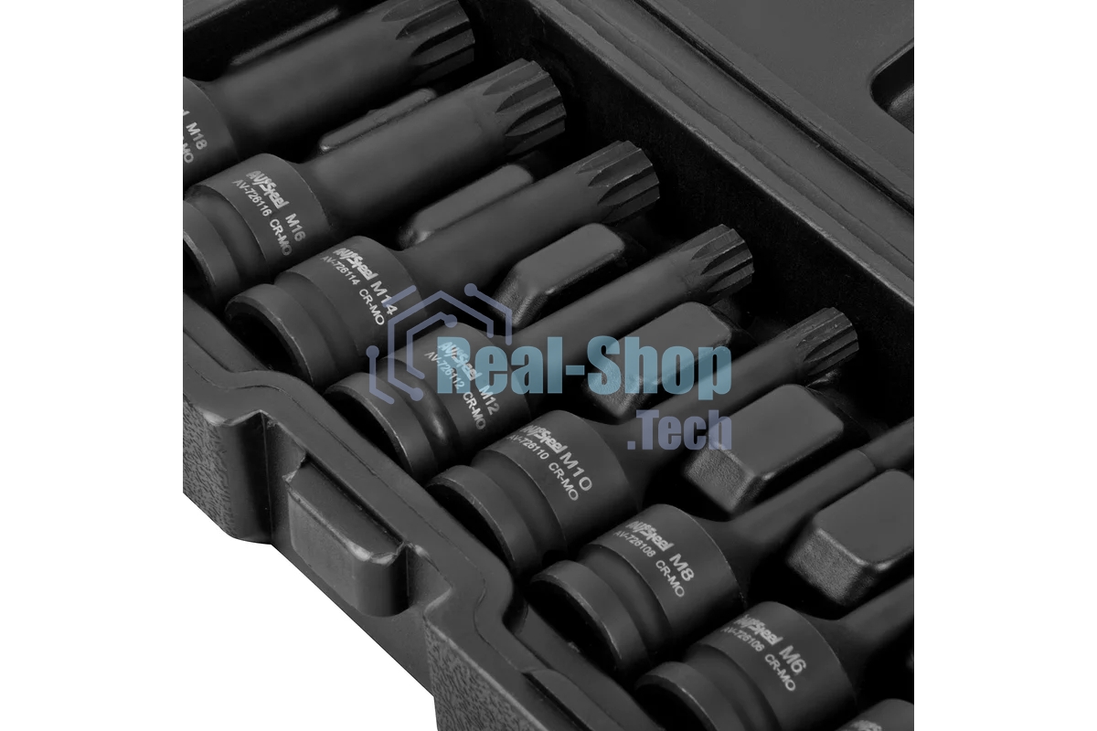 Набор торцевых головок Av Steel AV-726408 в комплекте 8 предметов