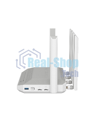 Мультигигабитный интернет-центр Netcraze Hero 5G (NC-4110) с модемом 5G, двумя слотами для SIM-карт, Mesh Wi-Fi 6 AX3000, Smart-коммутатором 1×2.5G и 4×1G, многофункциональными портами USB 3.0 и 2.0