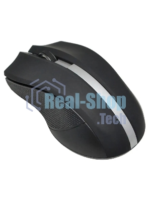 Мышь беспроводная Oklick 615MW черный/серебристый, 1000 dpi, радиоканал, USB, кнопки - 3