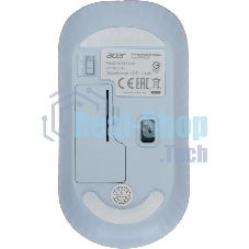 Мышь беспроводная Acer OMR205 белый/голубой, 1200 dpi, радиоканал, USB, кнопки - 3