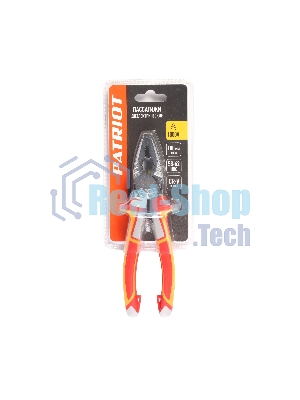 Пассатижи диэлектрические PATRIOT PCP 180 DN, 1000 V, Cr-V, 180мм