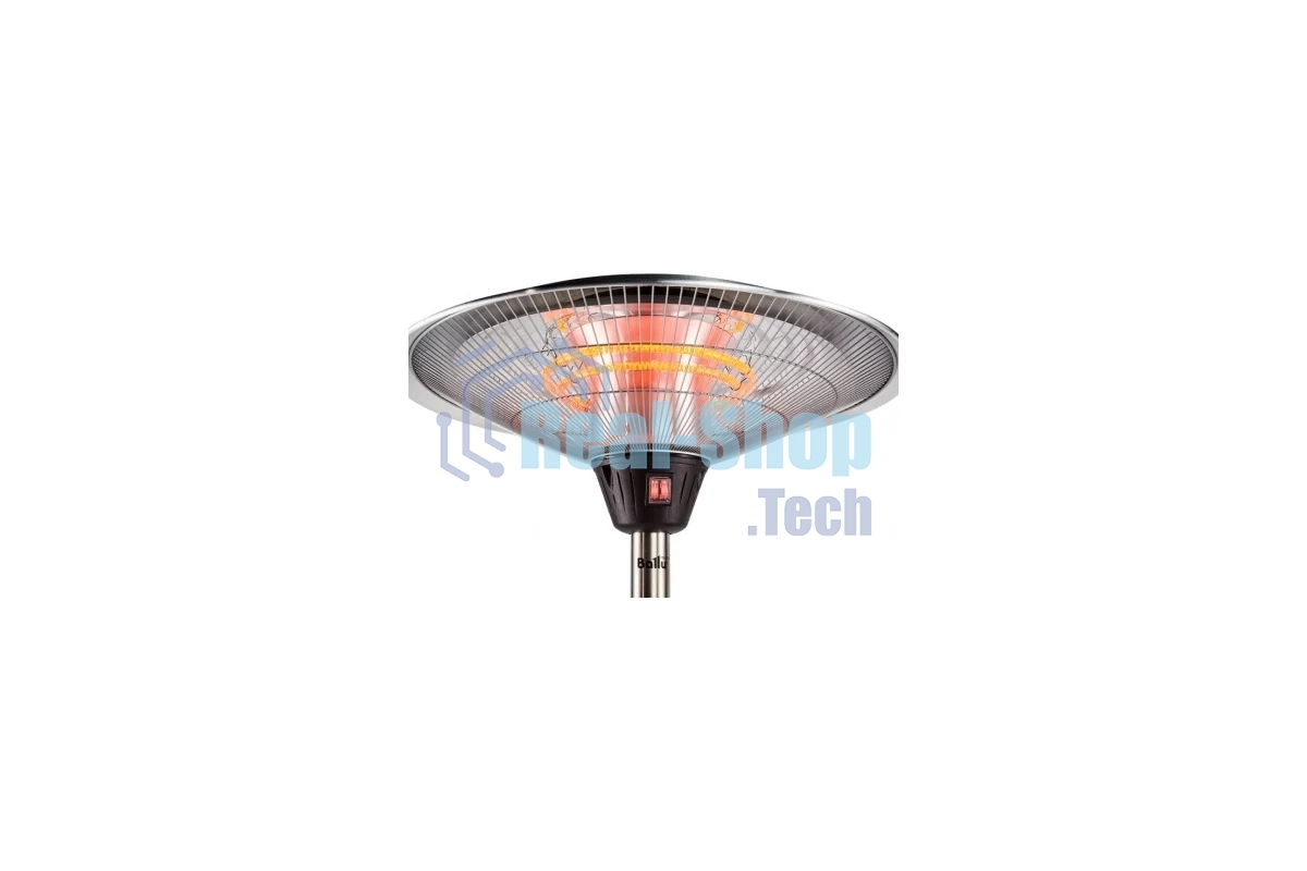 Обогреватель инфракрасный Ballu BIH-LT-3.0 серебристый, карбоновый, 3000 Вт, 20 м2