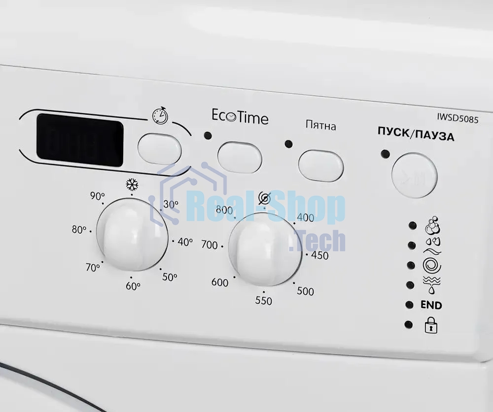 Стиральная машина Indesit IWSD 5085 (CIS) белый, загрузка фронтальная 5 кг,800 об/мин., класс: А