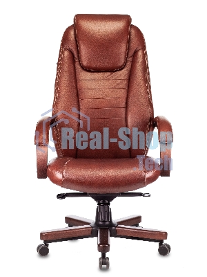 Кресло Бюрократ T-9923WALNUT Leather Eichel светло-коричневый, кожа