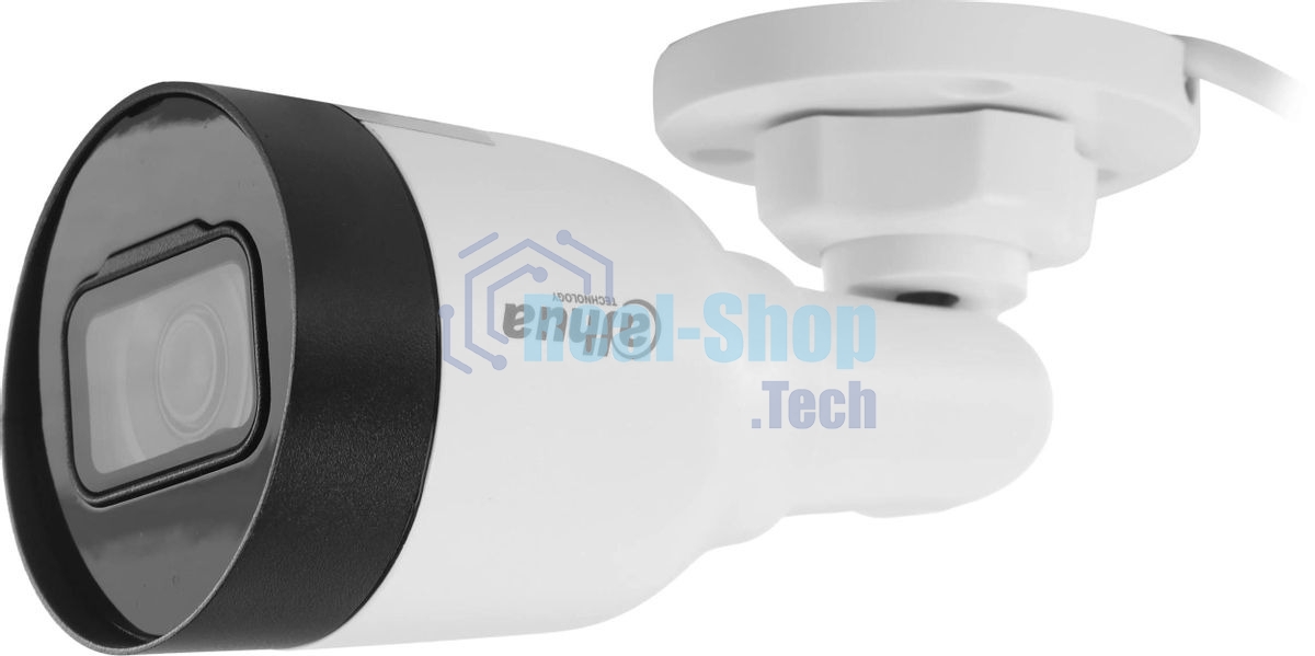 Уличная цилиндрическая IP-видеокамера Dahua DH-IPC-HFW1230S1P-0280B-S6 2Мп, 1/2.8” CMOS, объектив 2.8мм, детектор человка, ИК-подсветка до 30м, IP67, корпус: металл, пластик