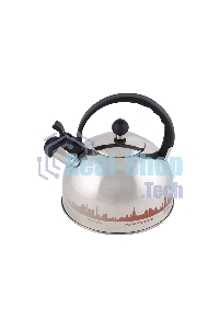 Чайник из нерж. стали Mallony MAL-CITY-01 с рисунком, меняющим (2,8 литра, со свистком, капсульное дно)