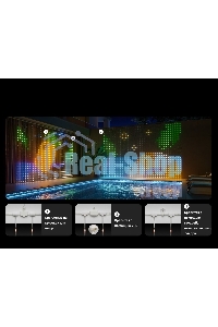 Умная штора-гирлянда Yeelight, 475 ламп, 1,5м x2м/RGbIC+ BLE/YLYDD-0053