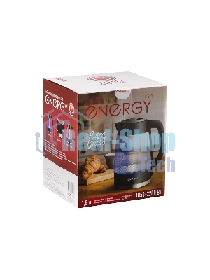 Чайник электрический Energy E-223 1.8л, рифленое стекло, черный