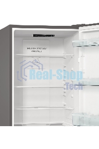 Холодильник Gorenje NRKE62XL серебристый металлик двухкамерный 203/99л морозилка снизу, No Frost