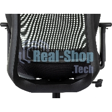 Кресло руководителя Бюрократ MC-412N-H черный сетка/ткань с подголов. крестов. металл хром