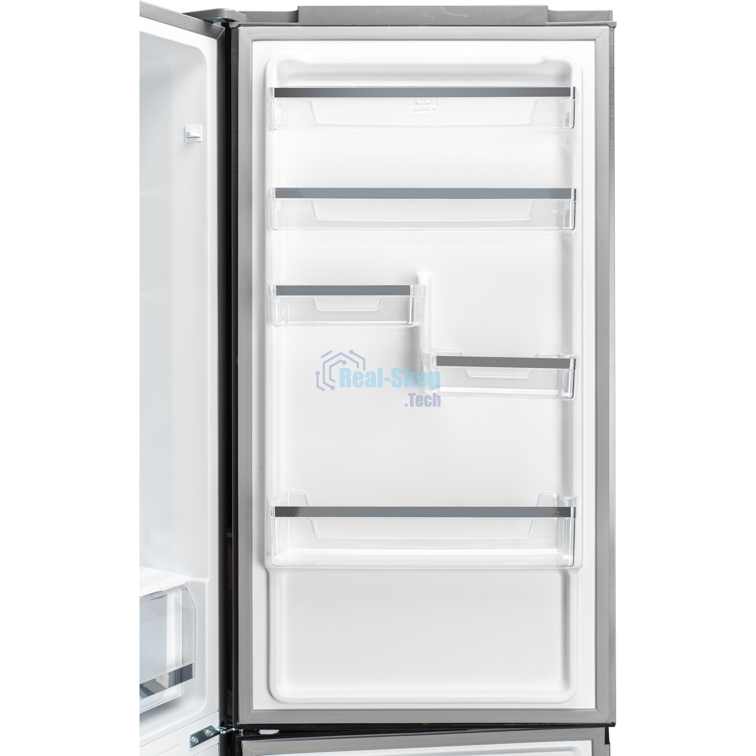 Холодильник DeLonghi DCS 19NFI IS DAMIANO серый двухкамерный 230/100л морозилка снизу, No Frost