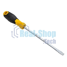 Отвертка шлицевая Deli DL6382001 8х200мм Материал: CR-V. Двухкомпонентная ручка. Хромированная