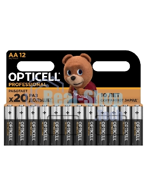 Батарея Opticell Professional LR6 AA (12шт) блистер
