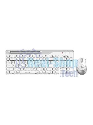 Комплект клавиатура+мышь A4Tech FStyler FB2535C беспроводной, USB + Bluetooth, 2000 DPI, белый