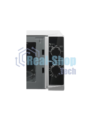 Микроволновая печь home HMM207ES черный/серебристый, 20 л, 700 Вт, переключатели - поворотный механизм