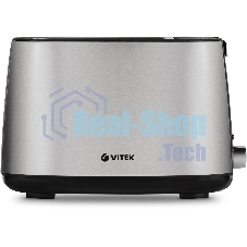 Тостер Vitek VT-7156 серебристый/черный, 750 Вт, 2 слота