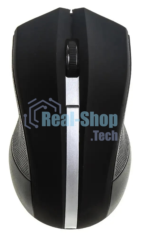 Мышь беспроводная Oklick 615MW черный/серебристый, 1000 dpi, радиоканал, USB, кнопки - 3