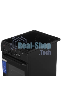 Плита электрическая De Luxe 506004.04ЭС 031 черный, конфорок 4 шт, духовка 60 л, 50 см x 87 см x 60 см
