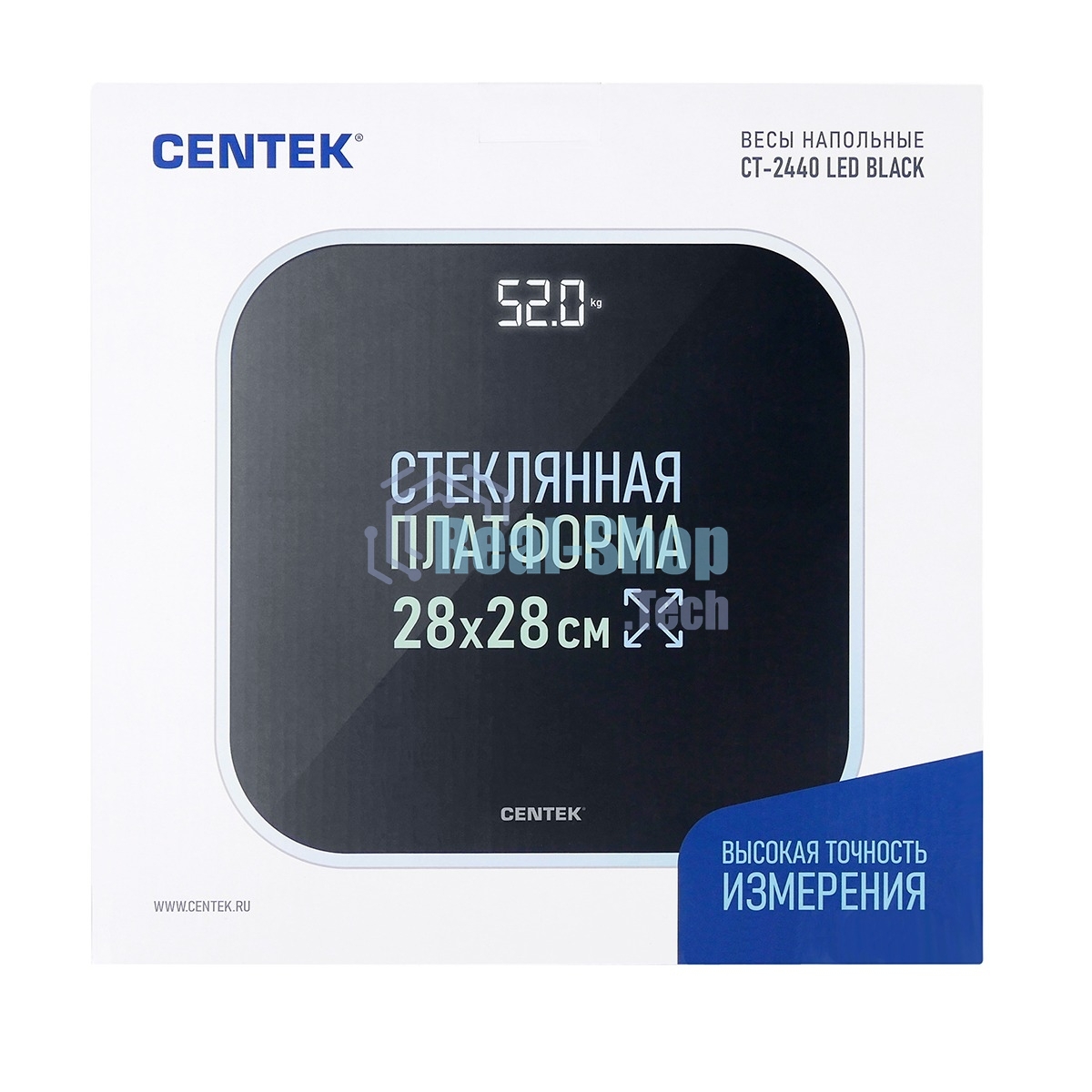 Весы напольные Centek CT-2440 LED BLACK